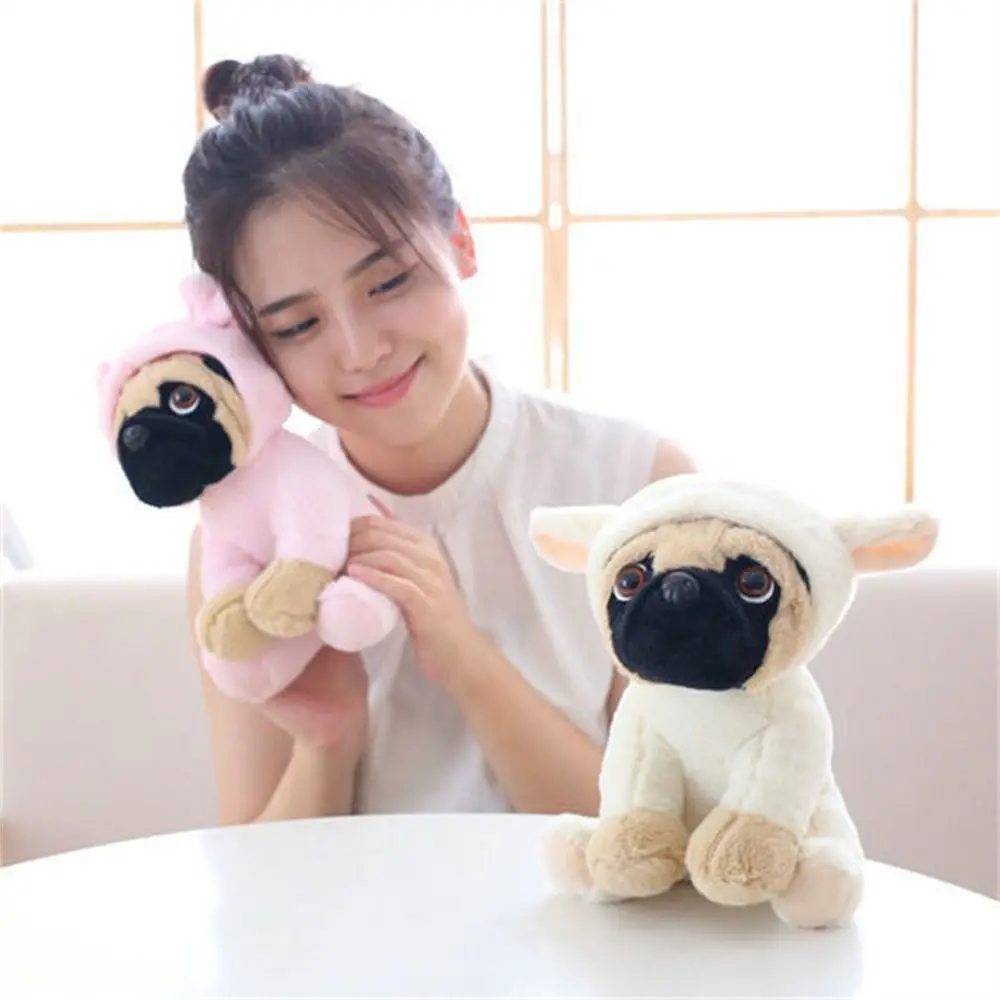 Knuffels Pug Hond Knuffels Konijn Olifant Cosplay Dinosaurus Gevulde Sharpei Hond 20CM Leeuw Schapen Luipaard