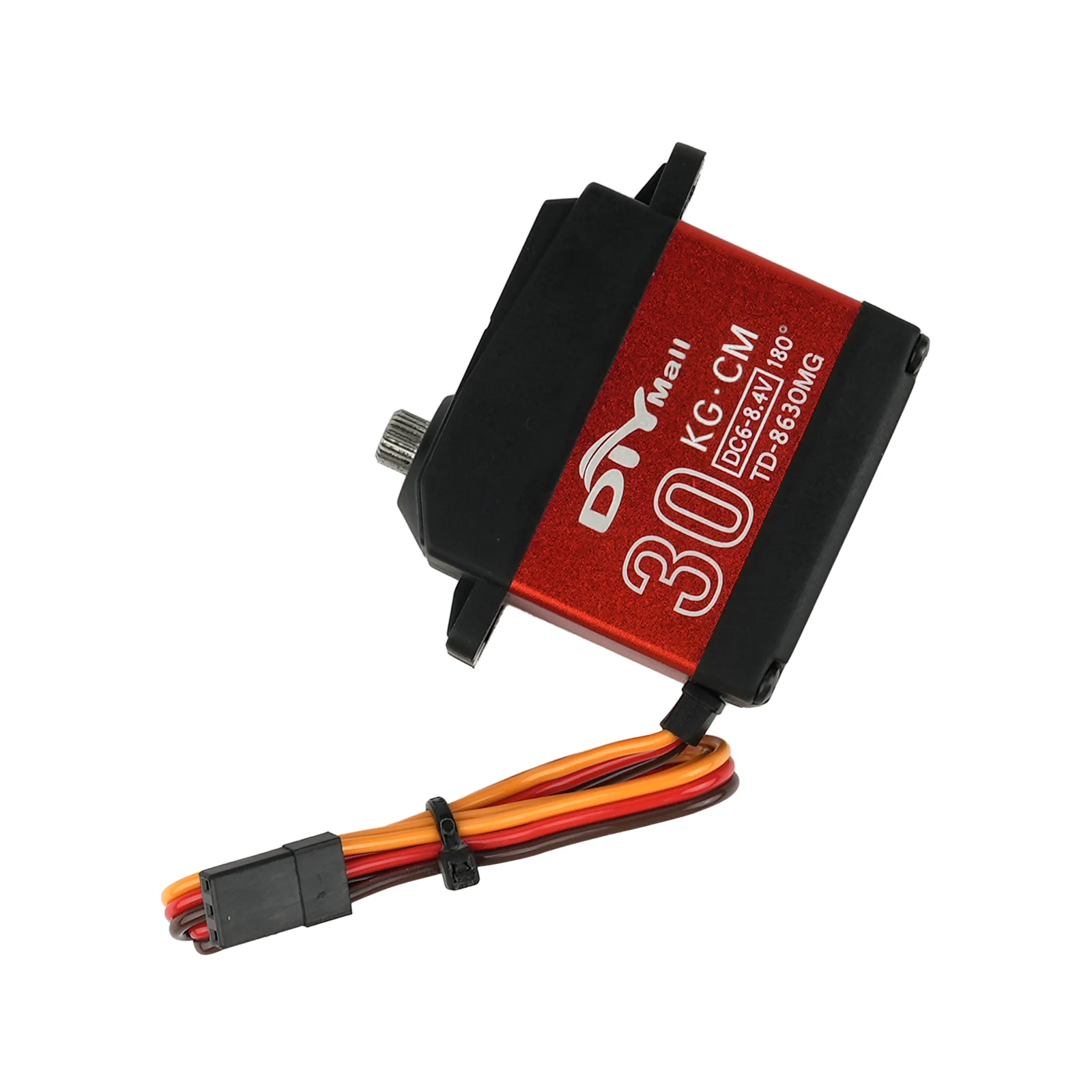 30kg.cm digital rc servo 6-8.4v alto torque engrenagem de metal completa 180/270/360 graus para 1:8 1:10 1:12 carros robô rastreador