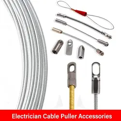 Automatic Thread Guide Connector Head For Repair Fast Cable Puller Auxiliary Tools Wire Cable Elastic Threader