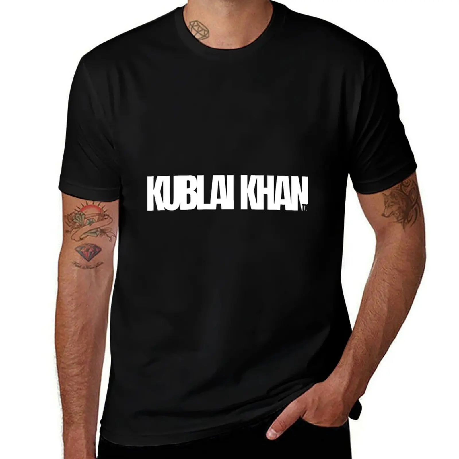 Kublai Khan TX T-Shirt blacks customs t shirts for men