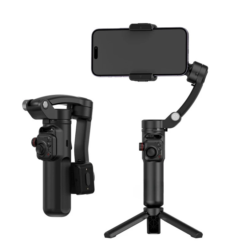 

Mobile phone stabilizer, three-axis anti-shake, handheld, gimbal AI face tracking, live broadcast, desktop.