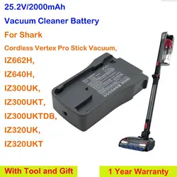 2000mAh Vacuum Cleaner Battery XBATR725 for Shark IZ662H,IZ640H,IZ300UK,IZ300UKT,IZ300UKTDB,IZ320UK,IZ320UKT