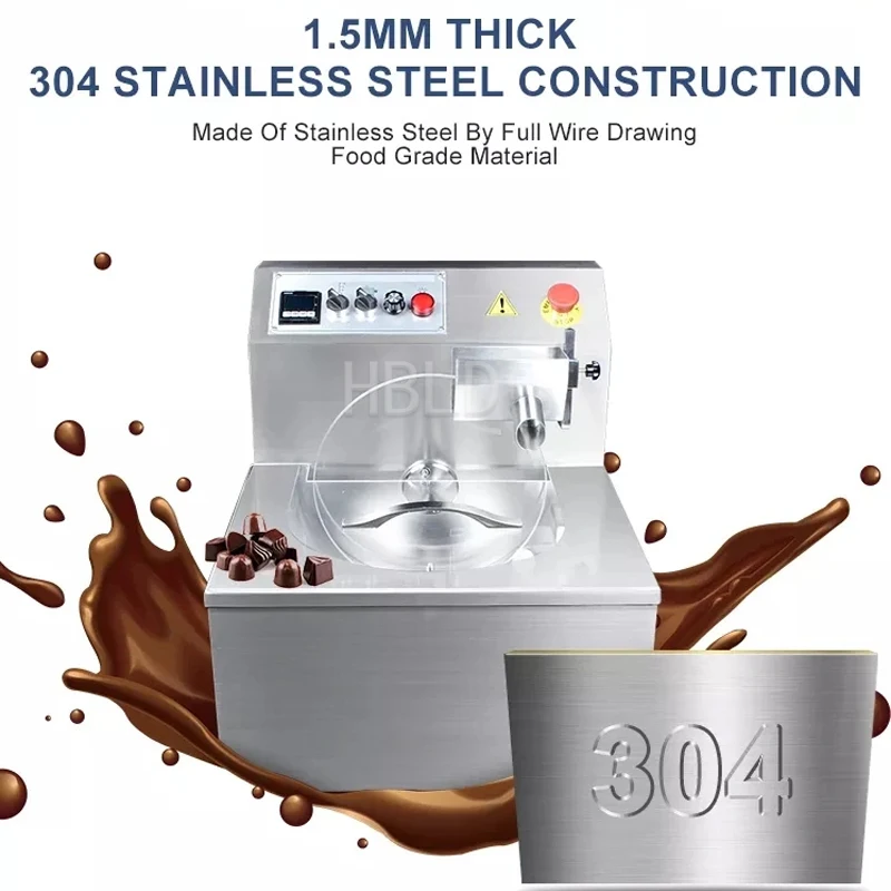 Ce Certified Fully Automatic Chocolate Melting Machine And Electric Mini Chocolate Making Machine