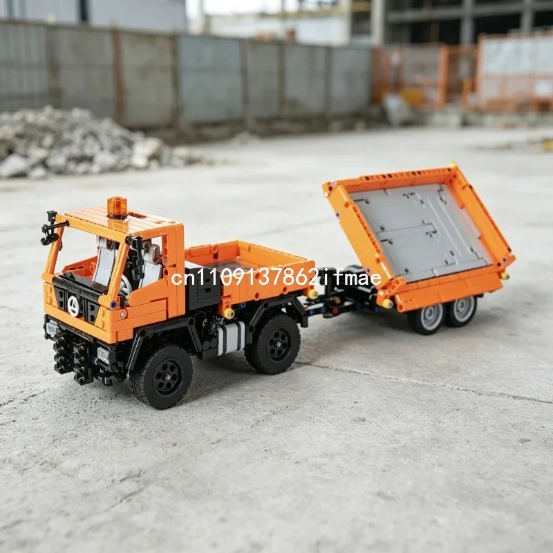 NEW MOC Unimog Trailer Technical Model Building Blocks Construction Christmas Gift DIY Creative Toys Idea Brick Education
