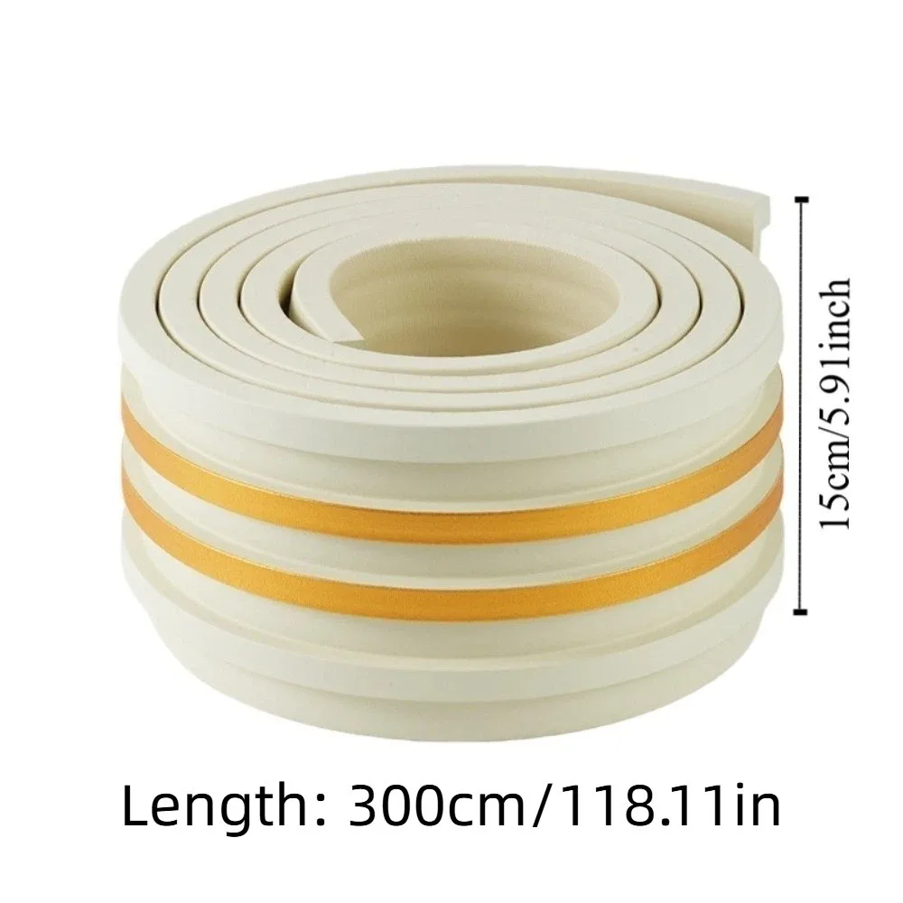 3 متر تقليد مصبغة الجدار ملصق NBR رغوة سميكة مخدد لوحة الحائط مقاوم للرطوبة ذاتية اللصق مخدد جدار تقليم #6