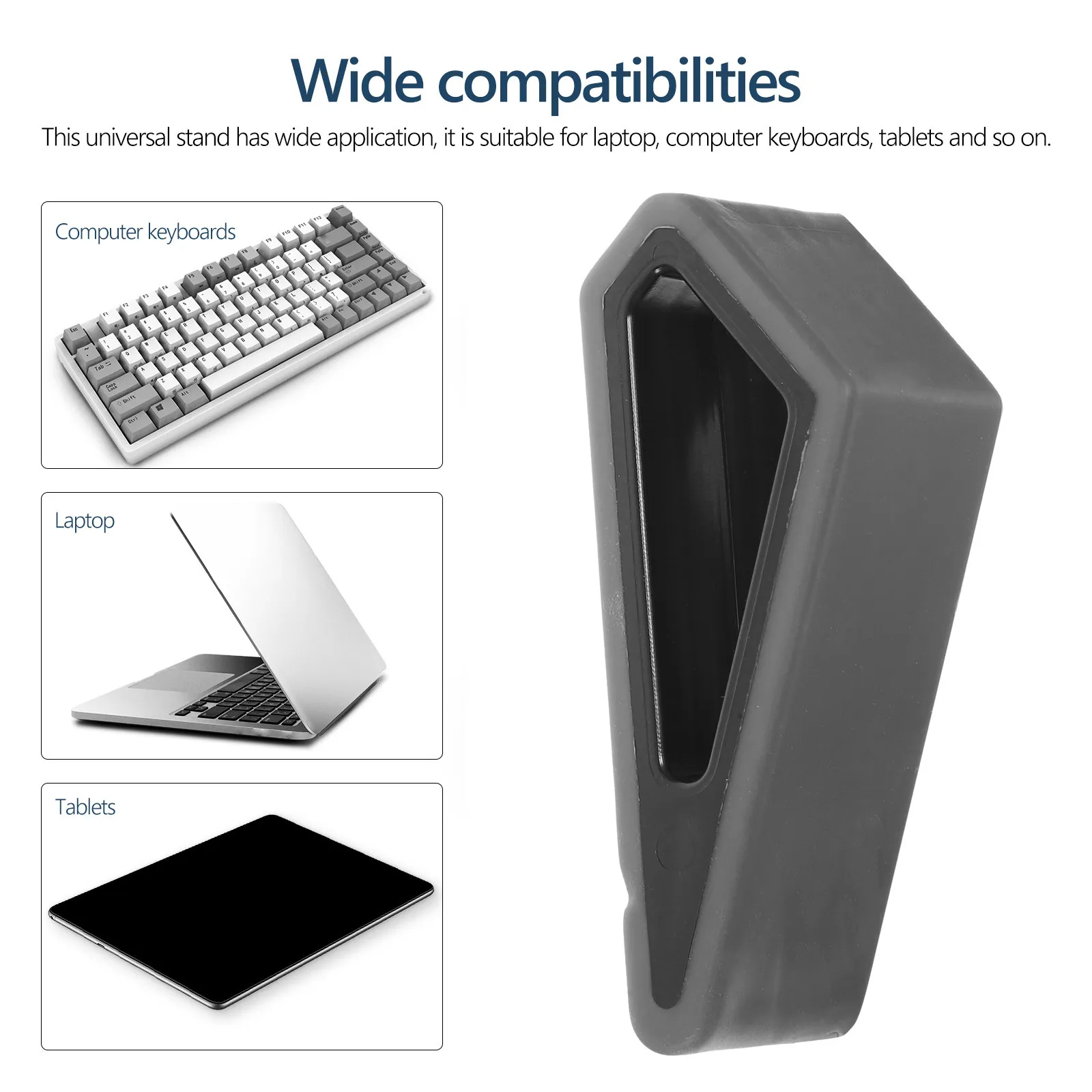 2Pcs Notebook Computer Cooling Stand Laptop Heightening Riser Holder Portable Adjustable Support Rack for Office Home