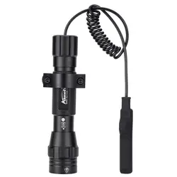 High power 12W Zoom flashlight Powerful Tactical Outdoor Travel Hunting Camping Fishing Hiking Mounts Remote switch Torch light