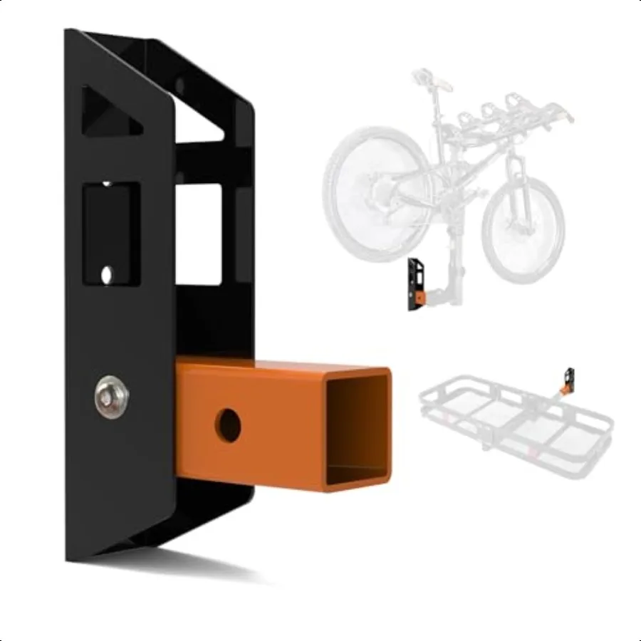 

Hitch Wall Mount 2 in Receiver Max Hold up to 350LBS Bike and Cargo Rack Organizer Trailer Hitch Receiver Hitch Bicycle Ski Rac