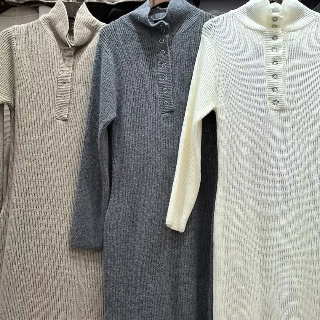 Thiened malha dr feminino sle chique suave branco cor misturada camada base saia longa commute faion chumbo lápis