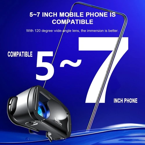 Imagen 2 del producto Gafas VRG Pro VR, auriculares de realidad Virtual, dispositivos Viar, gafas para casco 3D, lentes inteligentes para teléfono inteligente, juego de teléfono móvil