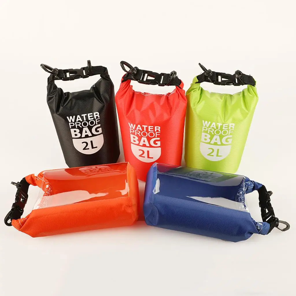 Lightweight PVC Waterproof Bag Beach Sack Roll Top Design for Kayaking Camping Boating Outdoor Storage