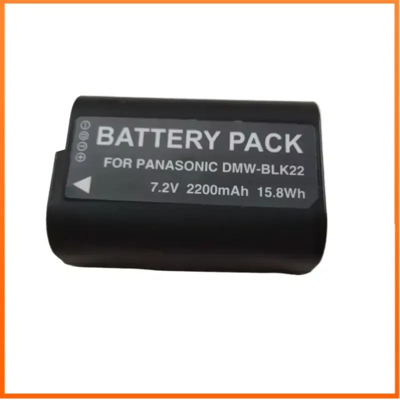DMW-BLK22 for Panasonic Camera Battery for LUMIX S5 S5M2 GH6 GH5M2 G9M2 7.2V 2200mAh Mirrorless Camera Battery
