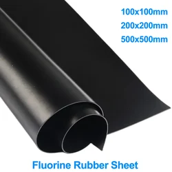 Fluorine Rubber Sheet FKM Plate Fluororubber Board Oil Heat Corrosion Acid-base Resistance Thickness 1/1.5/2/3/4/5mm