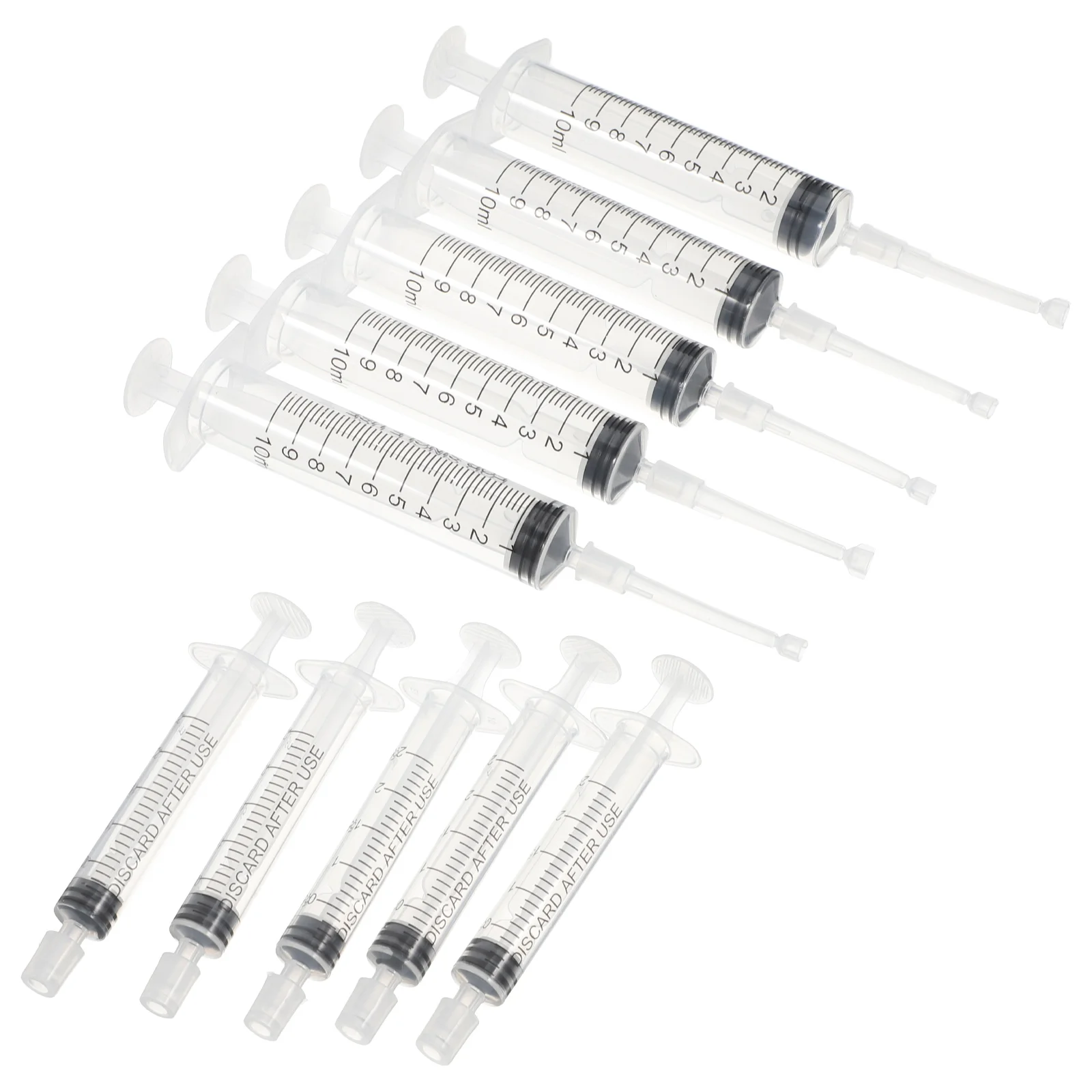 10 Pcs Perfume Dispenser Scale Syringe Measuring Watering Plastic Travel Bottle