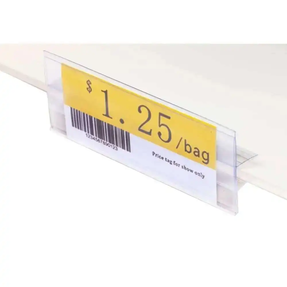 Label Clip Classification Tag Pvc Gripper File Holder Index Label Strip For Organize And Distinguish Merchandise