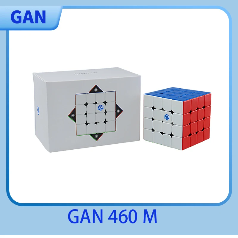 GAN 460 M 4x4 Magnetic Magic Cube GAN 460M Speed Cube GAN460 M Puzzle Cube 4x4x4 GAN 460 Fidget Toys for Anxiety