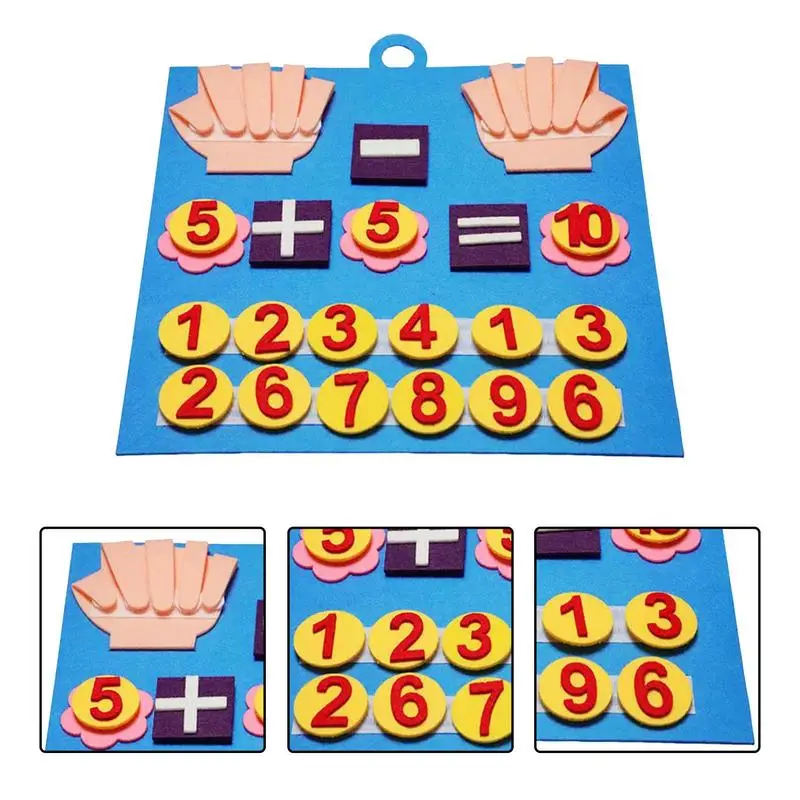 Felt Board For Toddlers Felt Board Finger Numbers Counting Math Toy Toddlers Educational Enlightenment Learning Games Preschool