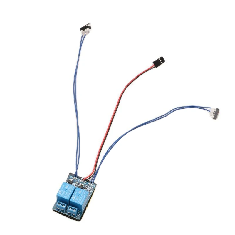1PCS RC Aircraft Boat Brushed Motor Relay Forward Reverse Controller Two-Way Stopper Winch Limit Switch Supports 5-12V Receiver