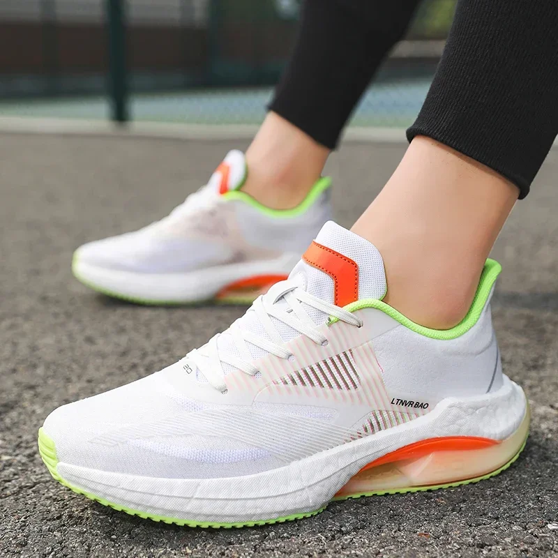 Sepatu berlari Atletik Pria Wanita, sneaker olahraga Jogging jala kualitas tinggi untuk lelaki 2.0