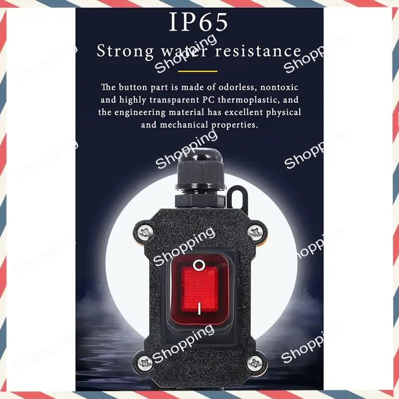 M20K Schiffstyp Wasserdichter Schalter mit IP65 Shell Rocker Elektrische Ausrüstung EIN/AUS mit LED-Licht-Netzschalter (C) Langlebig