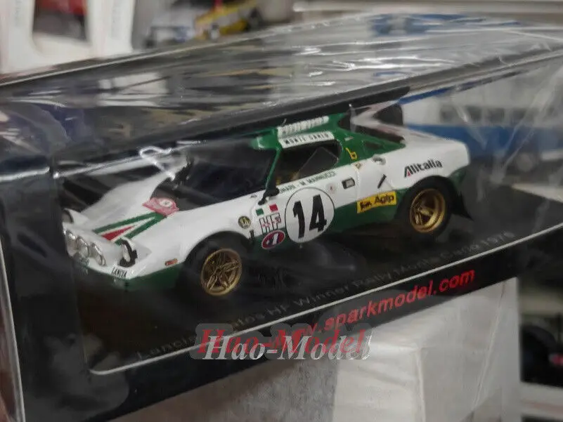 1:43 For stratos hf spark #14 1975 Resin Car Model Metal Diecast Simulation Toys Birthday Gifts Hobby Display Collection Green