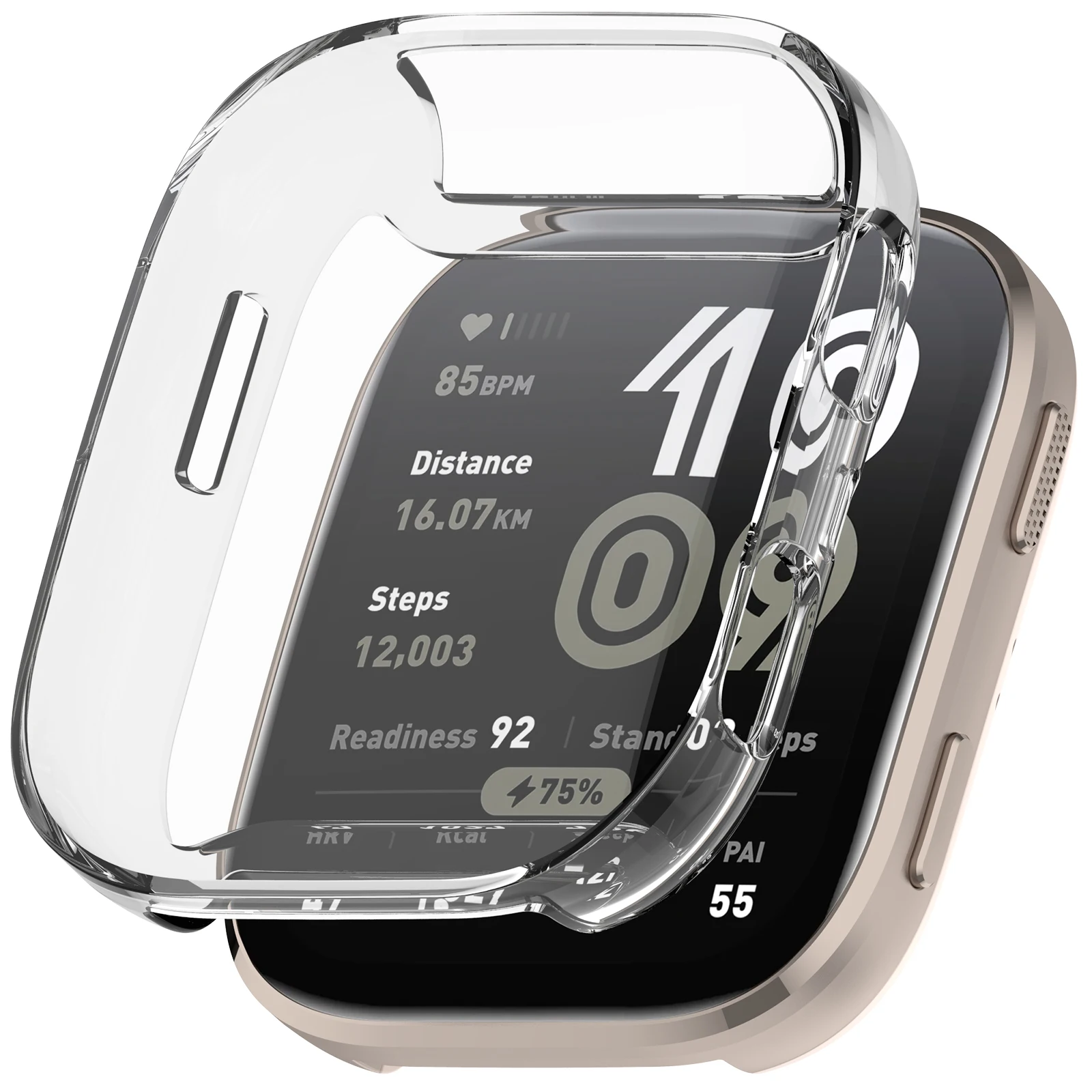 Soft TPU Case for Amazfit Bip 6 Protective Full Screen Protector Protective Electroplated Transparent Cover on Amazfit Bip6