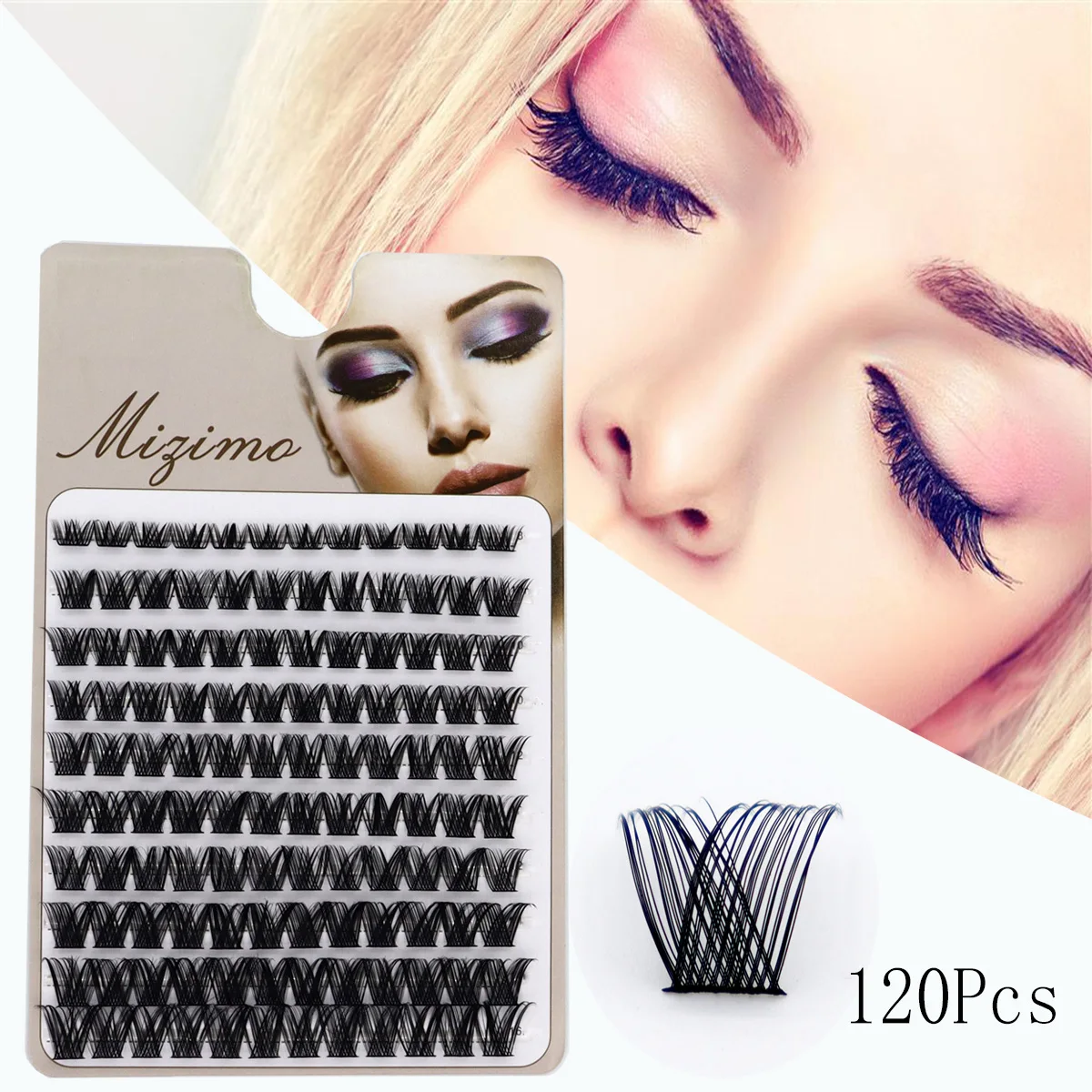 Segmented Single-tufted False Eyelashes Prefabricated Tufted Fan Eyelashes Can Be Grafted At Home