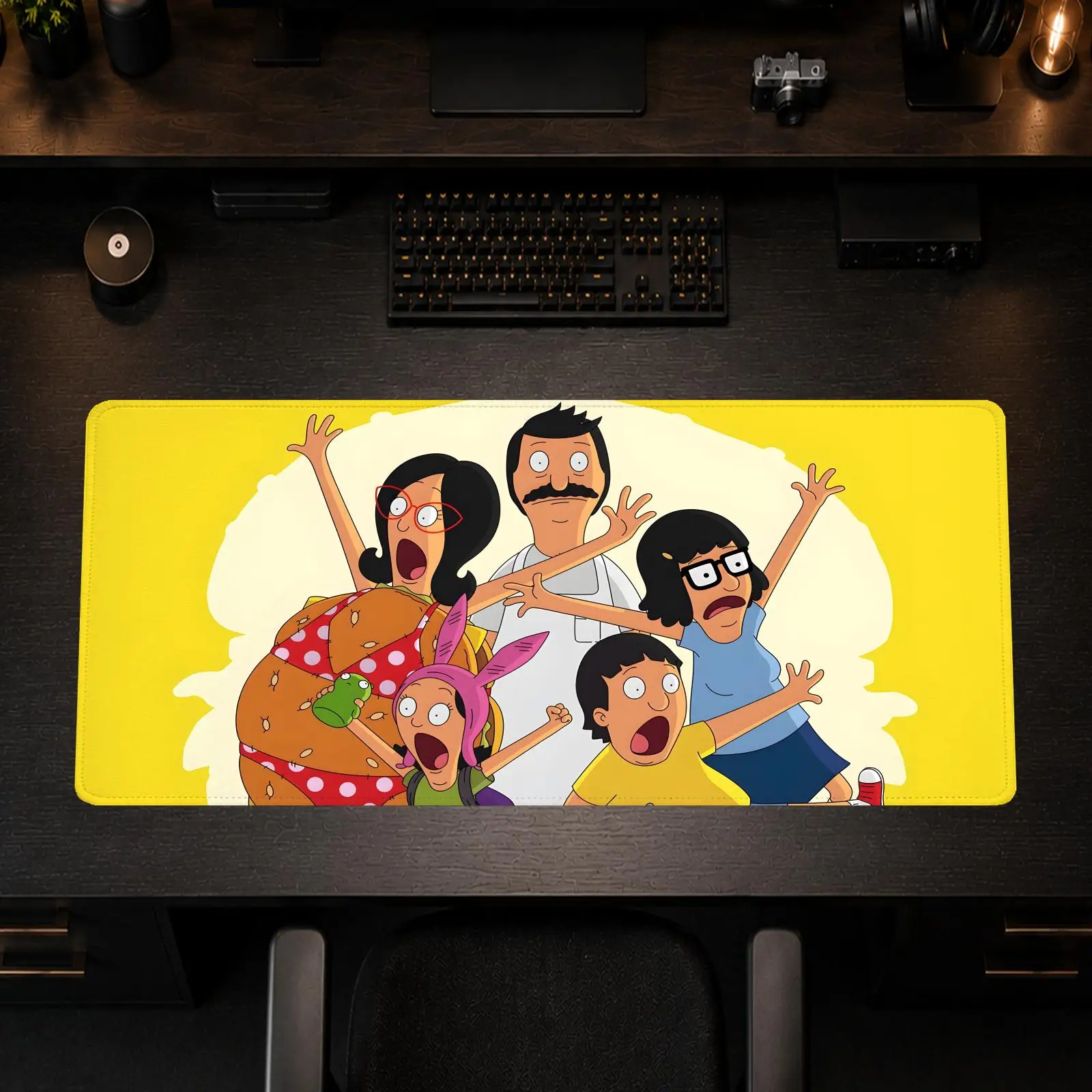Cool Bobs Burgers Mouse Pad Gaming office Non-slip Desk Mat Diy Mousepad Large Game Keyboard overlock
