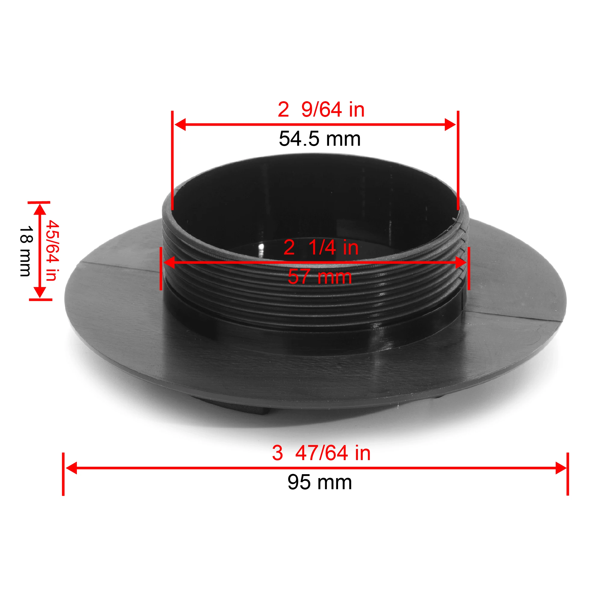 4pcs 95mm 57mm Wheel Hub Cap Clip For 09.24.002 Rim Center Cover Refits Car Accessroies Black