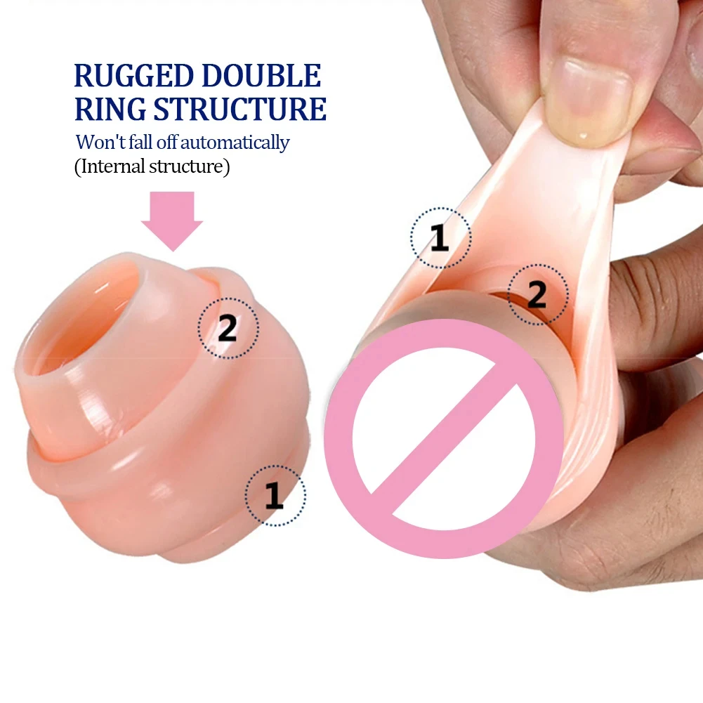 3 Pz/set Correzione del Prepuzio Maschile Giorno e Notte Anelli Del Pene Uomini Giocattoli Del Sesso Ritardare L'eiaculazione Uomini Dispositivo di Castità Vite a Forma di Cazzo
