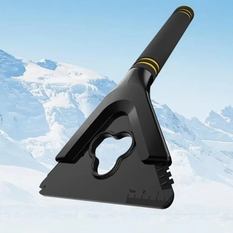 Multifunctional Car Windshield Snow Remover With Retractable Handle Frost Removal Scraper For Winter Window Glass Cleaning Tool