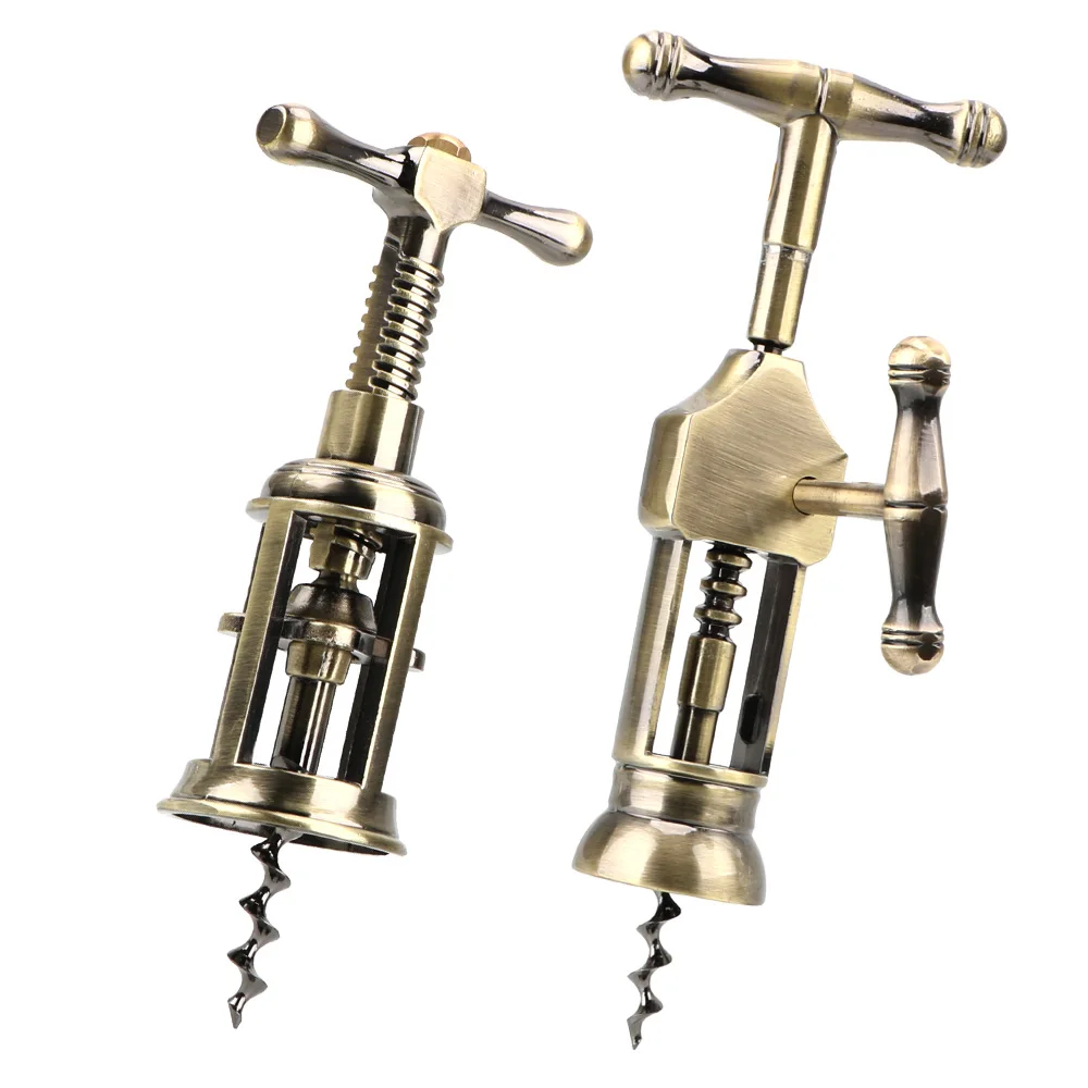 Vintage Style Gadgets Bar Tools Cork Wine Opener Rack Pinion Corkscrew Kichen Accessories Bottle Opener