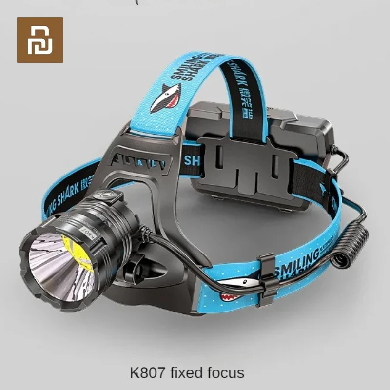 Xiaomi Smiling Shark High Power Strong Light Headlamp Outdoor Hiking Construction Site Construction Focusing Waterproof Headlamp