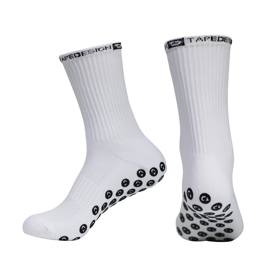 4 Paar Fußballsocken für Herren und Damen, Sportsocken mit rutschfester Silikonunterseite, für Fußball, Outdoor-Sport, Laufen, Radfahren, Grip-Socken – Detail 6