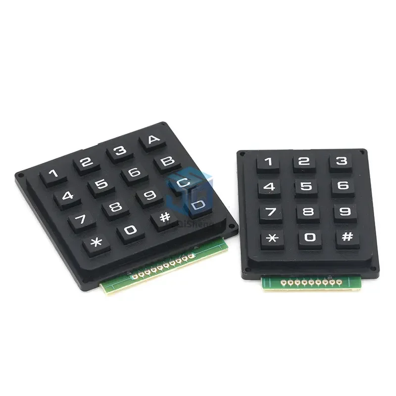 12 16 Key  4*4 4*3 Membrane Switch Keypad 4 x 4 4 x 3  Matrix Array Matrix keyboard membrane switch keypad for arduino