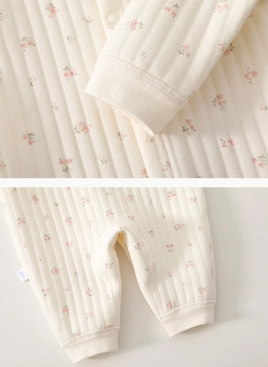 Baby Frühling Herbst Warme Overall Neugeborenen 0 Bis 18 Monate Outdoor Reine Baumwolle Täglichen Body Baby Mädchen Cartoon Casual Strampler – Detail 12
