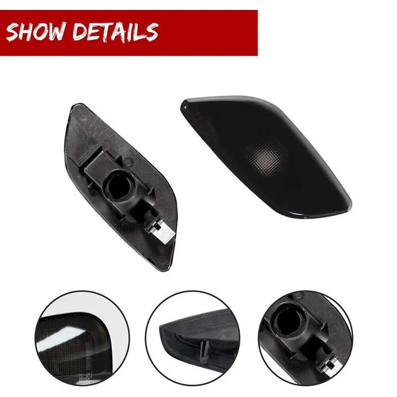 For 2002 2003 Subaru Impreza RS / TS / WRX Smoked Lens Car Front Bumper Side Marker Parking Light Cover Shells No Bulb/Socket