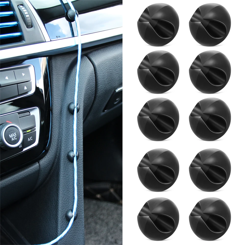 10pcs Car Wire Clip Stickers for toyota corolla mitsubishi pajero mazda 3 2010 ford focus suzuki vitara