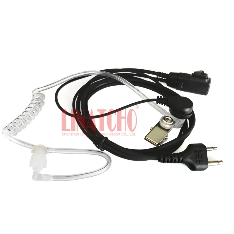 Two Way Radio Press to Talk 2PIN Acoustic C450 C150 IC-V8 IC-F21 IC-F26 Walkie Talkie Racing Headset