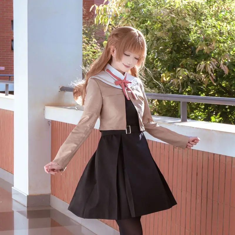 Disfraz de Cosplay de Bloom Into You, Touko Nanami, Yuu Koito, Uniforme Escolar, Blazer Azul Marino, Falda a Cuadros, Lazo, para Mujer, Halloween