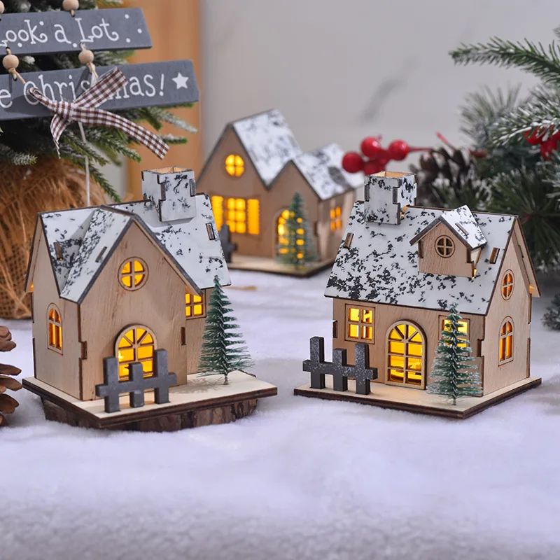 Festive Christmas House Figurine Decoration 2