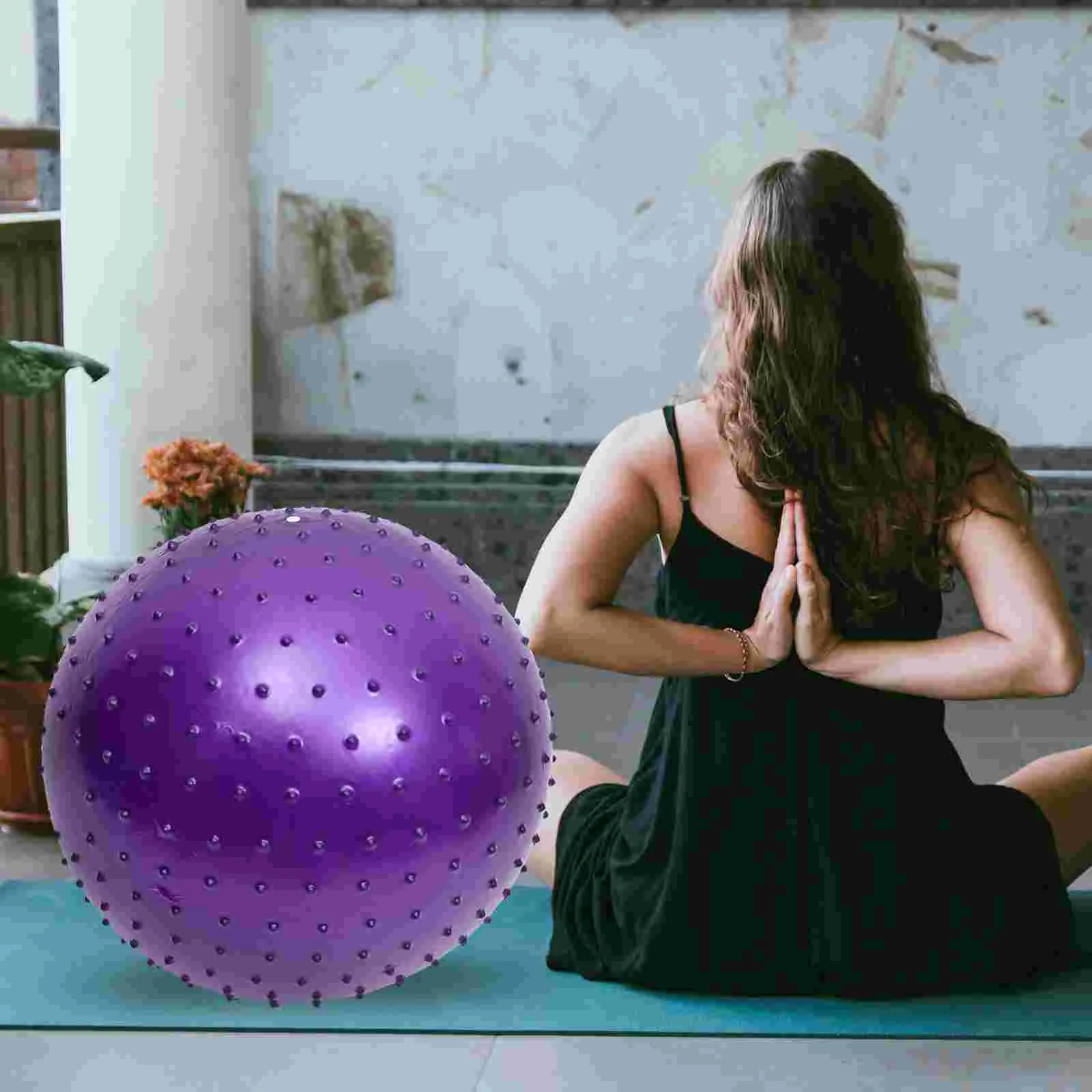 

Textured Yoga Ball Thorn Massage Bouncy Pregnancy Particles Toy Pvc Exercise Chair Balls for Kids