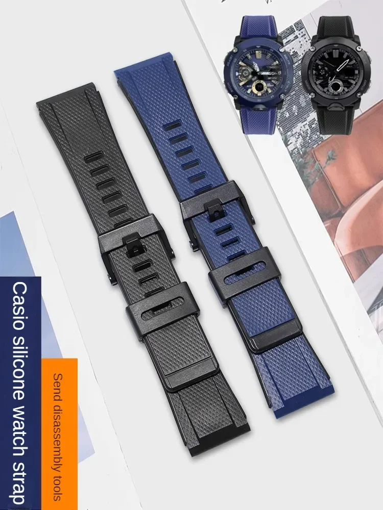 Silicone Watch Strap for C-a-s-i-o GA2000/2200 PRG-600 PRW-6600 PRG-650 Accessories