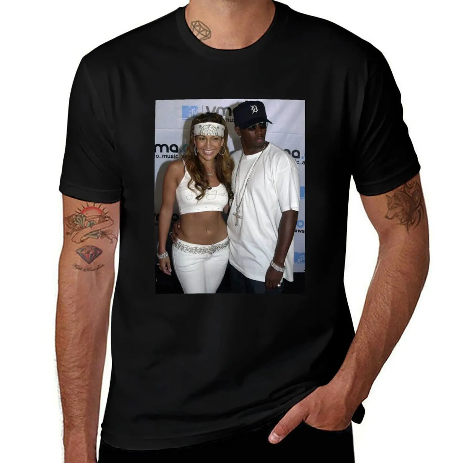JLO AND DIDDY T-Shirt Holiday Simple Tee Shirt