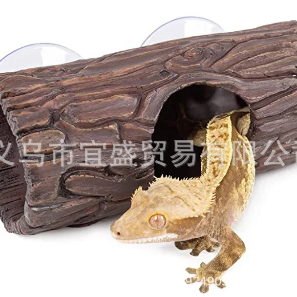 

Wooden Lizard Suction Cup Resin Ornament - Home & Garden Decor | Outdoor Reptile Statue | Suction Cup Design
