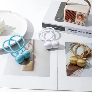 Manyetik top Perde Tiebacks, Kravat Halat Aksesuar çubukları, Geri, Holdbacks, toka, klip, Kanca, Tutucu, Ev Dekorasyonu 9 en çok satan, perde kelepçesi-no. 7