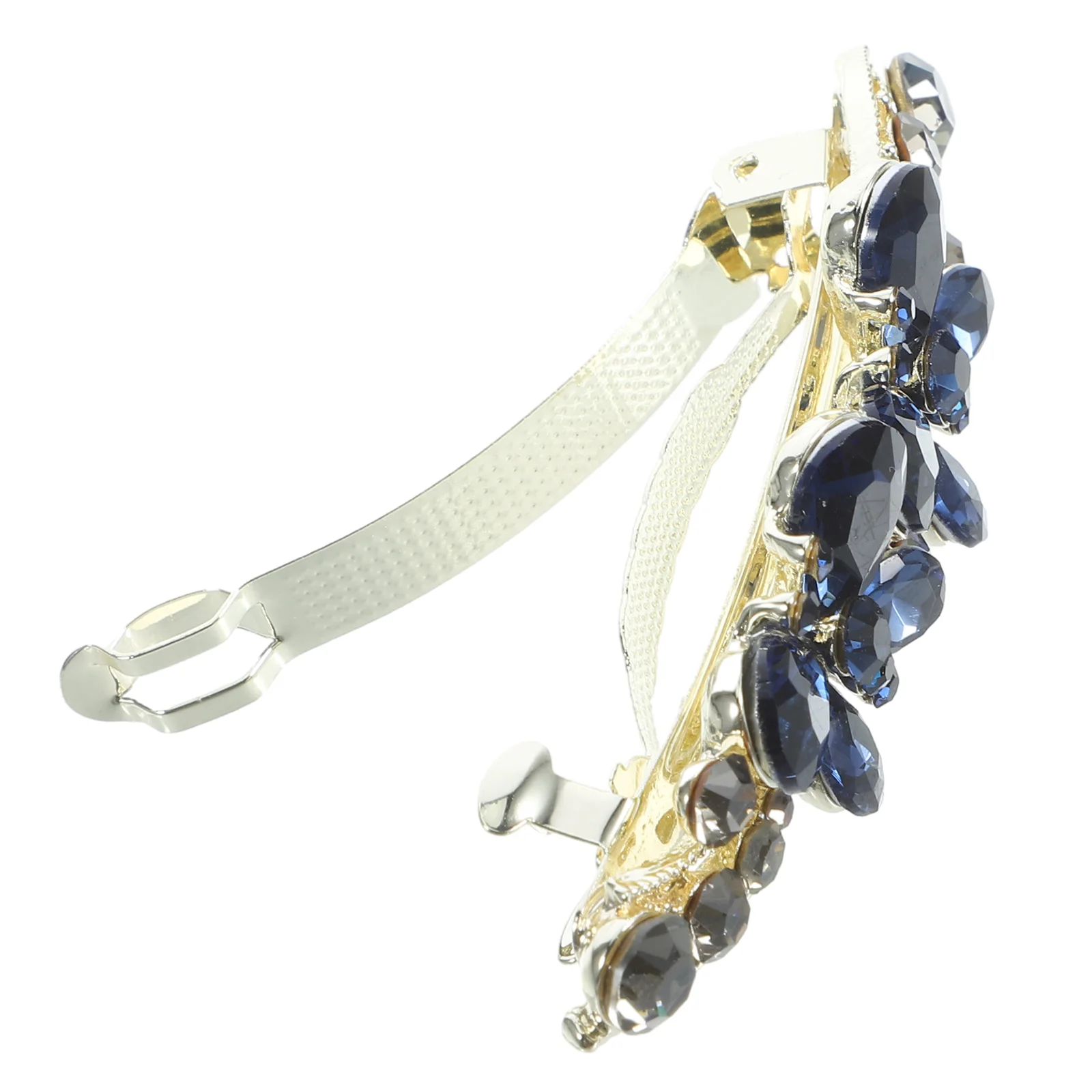 

Rhinestone Bow Clips Decorative Zinc Alloy Bride Hairpin Accessories Thick Hair Styling Bling Barrette Hair