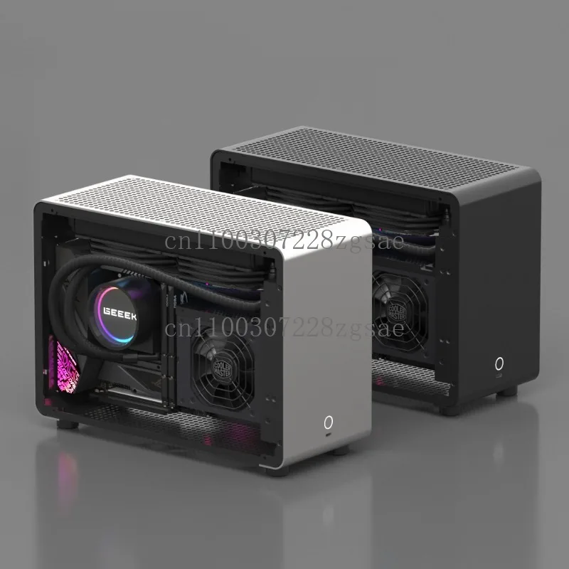 

Aluminum alloy chassis A4 sfx240 water-cooled itx transparent chassis