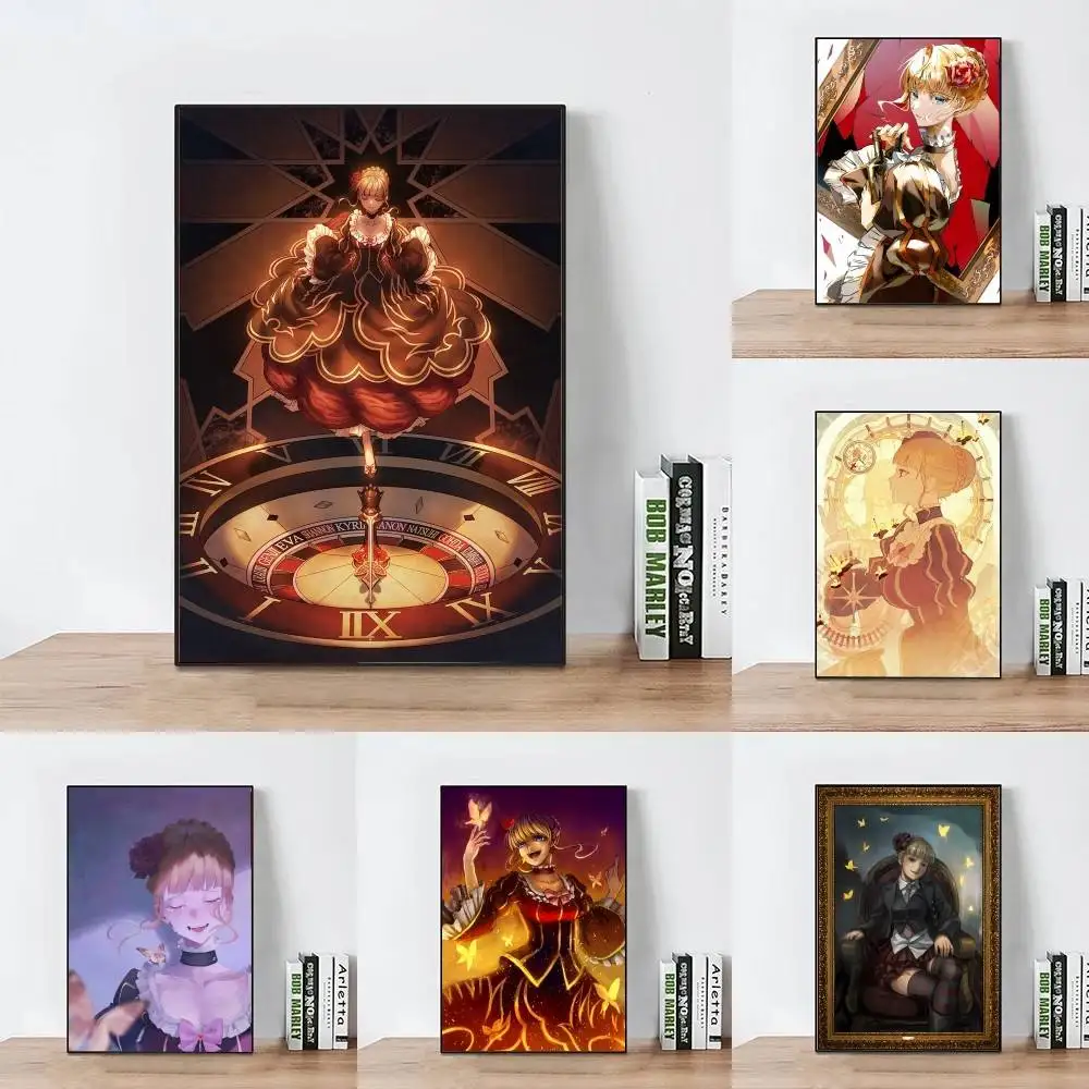 Umineko Game B-beatrice Posters Living Room Bar Cafe Quality Canvas Vintage Style Comics Painting Art Home Wall Decor Picture