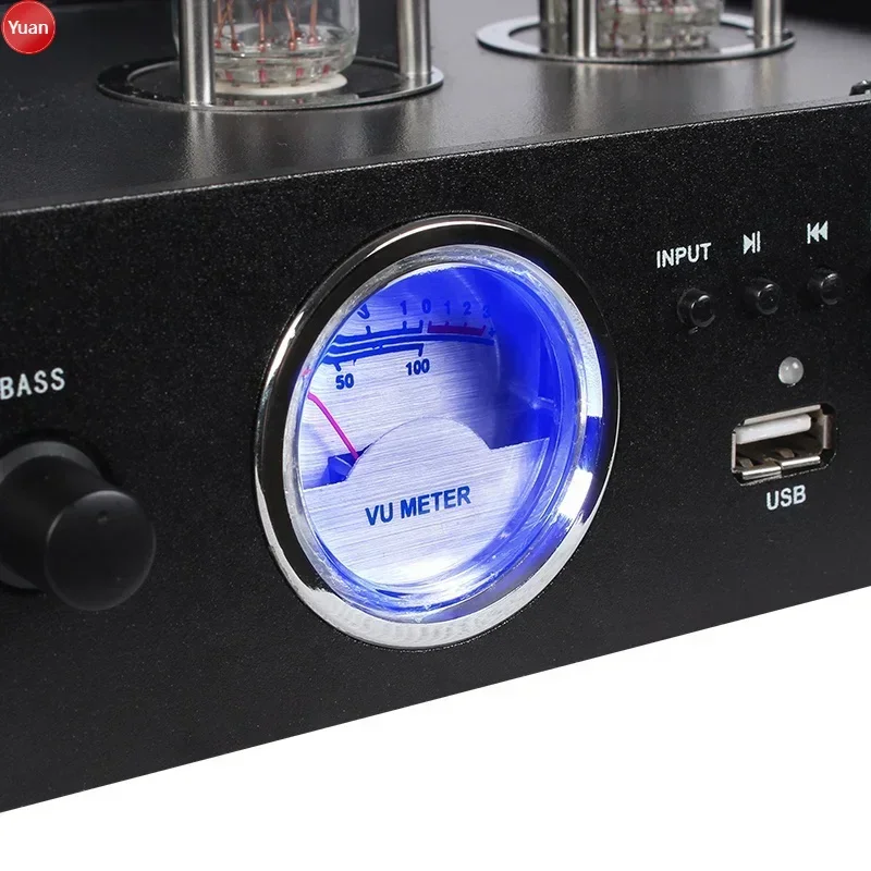 

HIFI Tube Audio System LED BT5.0 Class AB Power Amplifier With Subwoofer Output